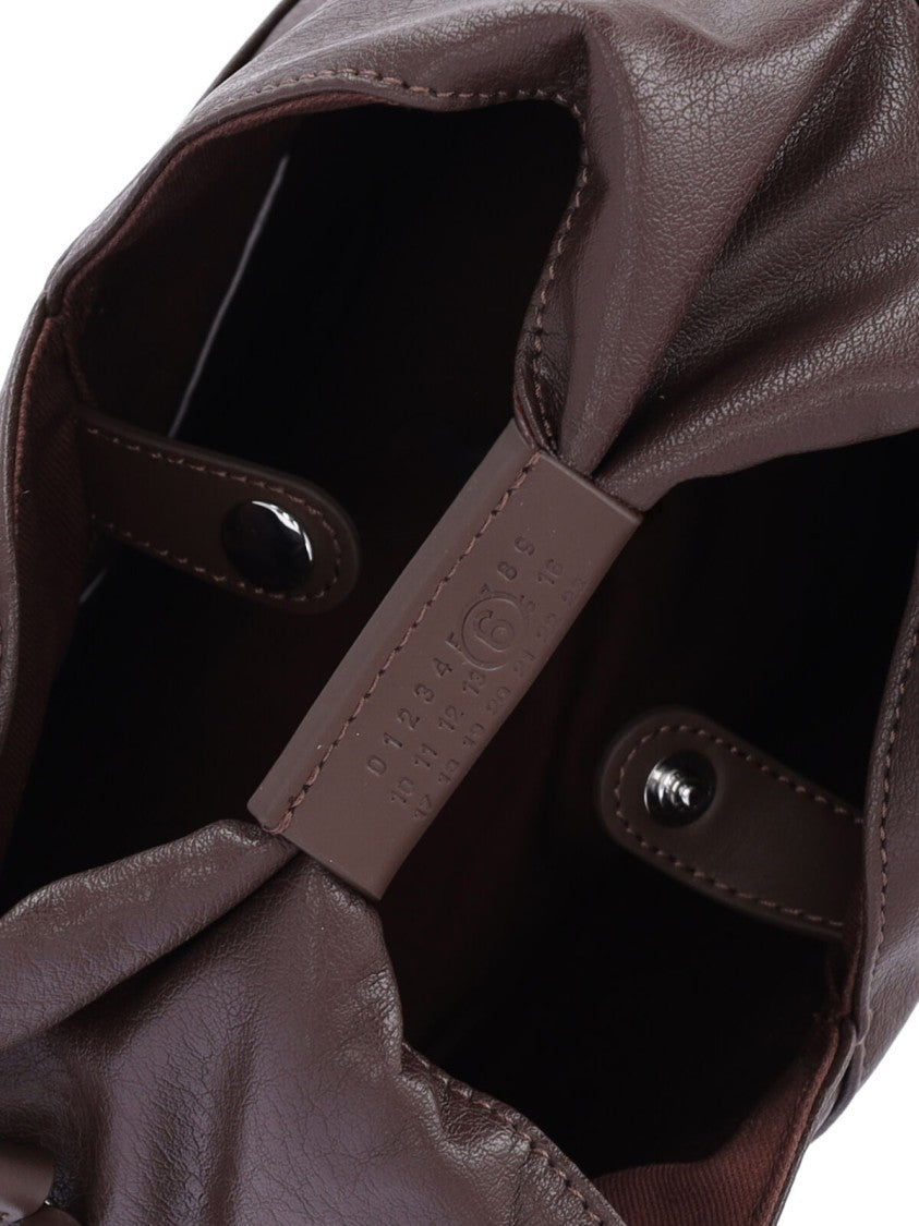 Mm6 By Maison Margiela Brown Japanese Vegan Leather Shoulder Bag