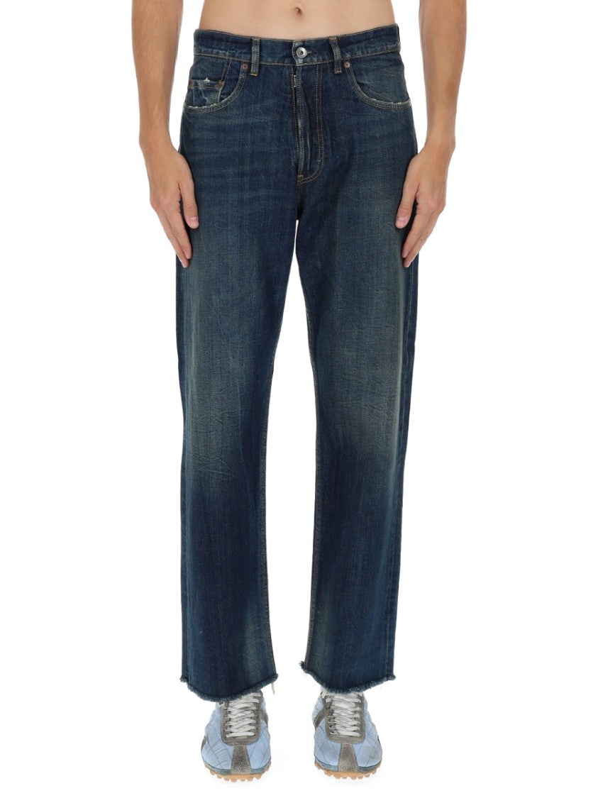 Maison Margiela Five Pockets Cotton Faded Straight-Leg Jeans