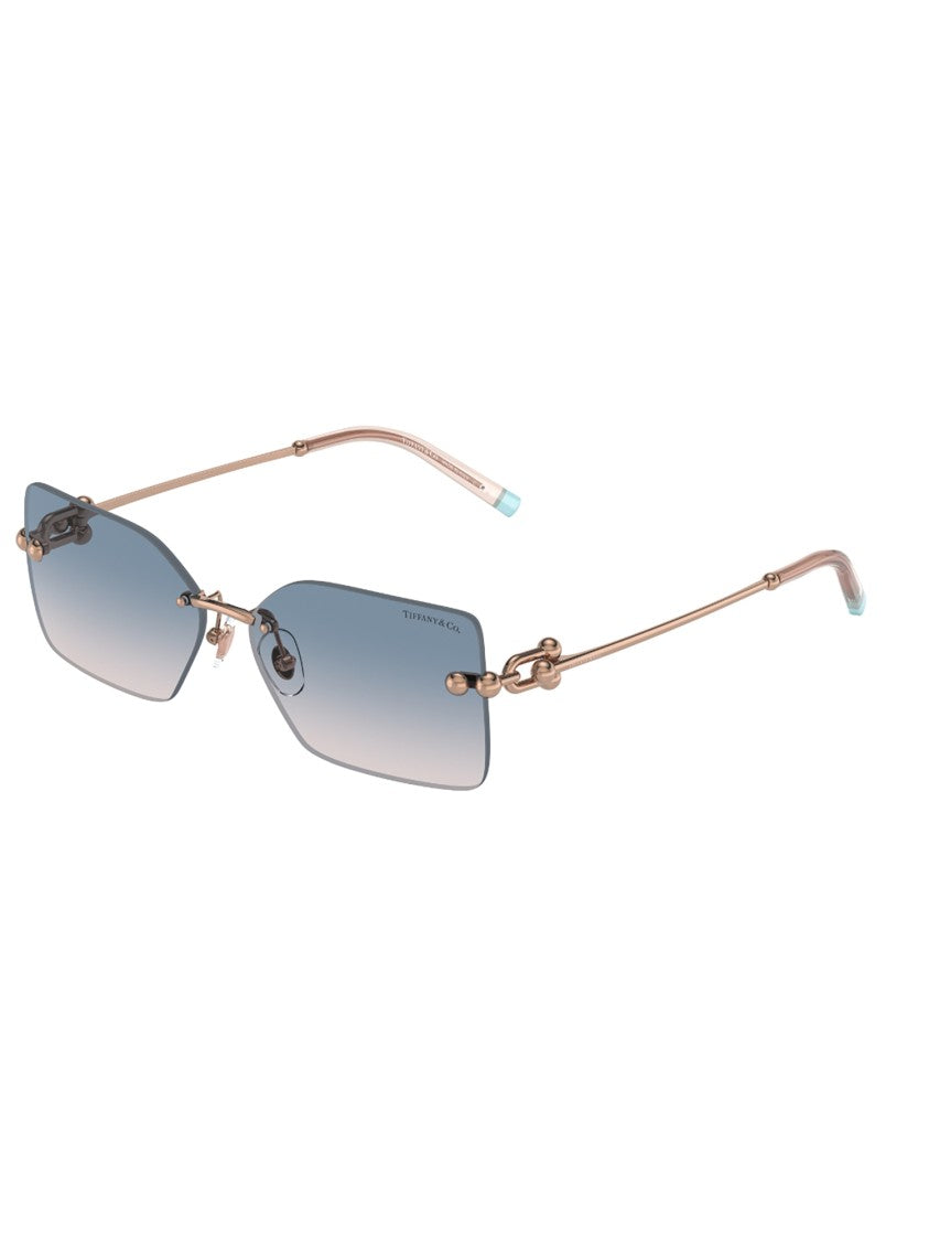 Tiffany & Co. Rimless Metallic Sunglasses