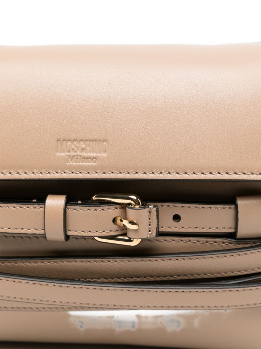 Moschino Belt Detail Rectangular Shoulder Bag