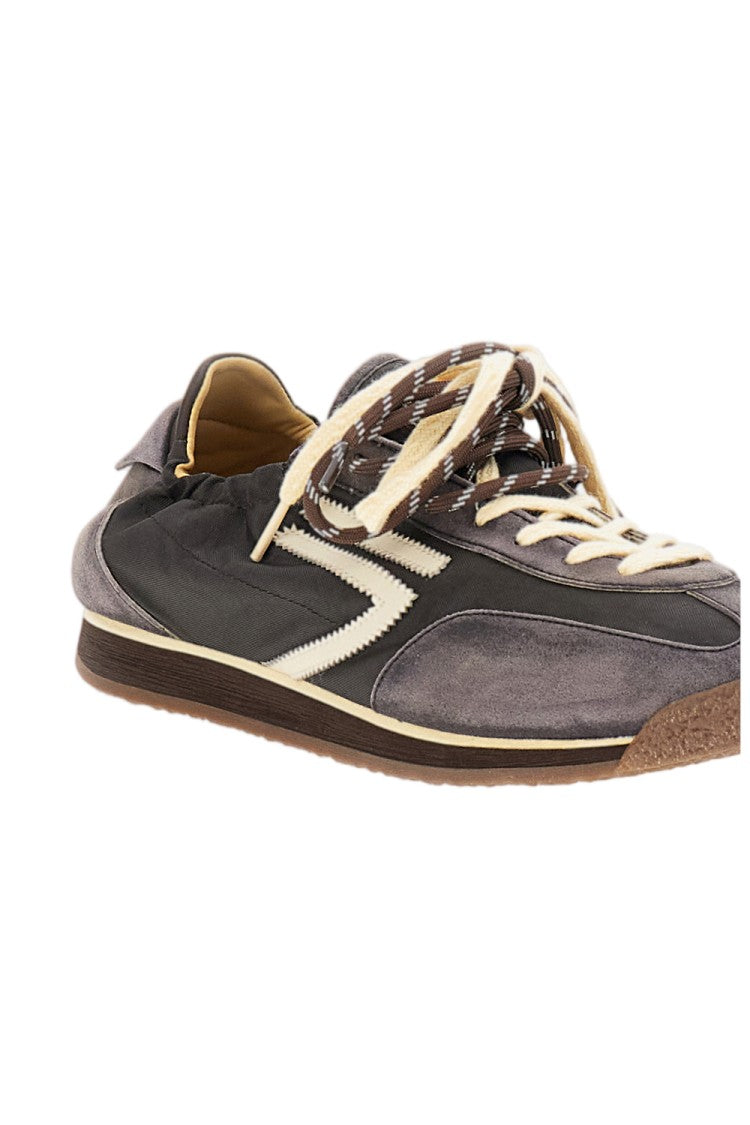 Puraai Brown 6.02 Panther Nylon Sneakers
