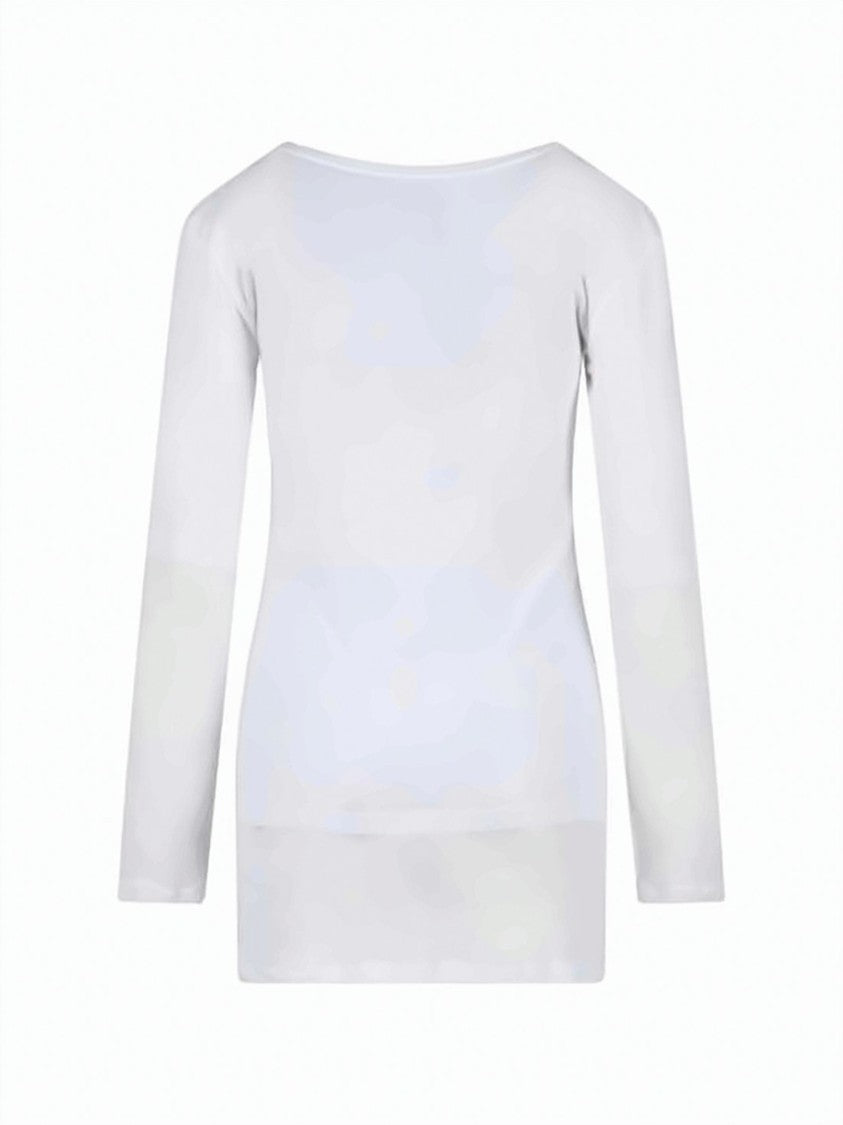Gimaguas Scoop Neck Long-Sleeved Cotton Top By Gimaguas