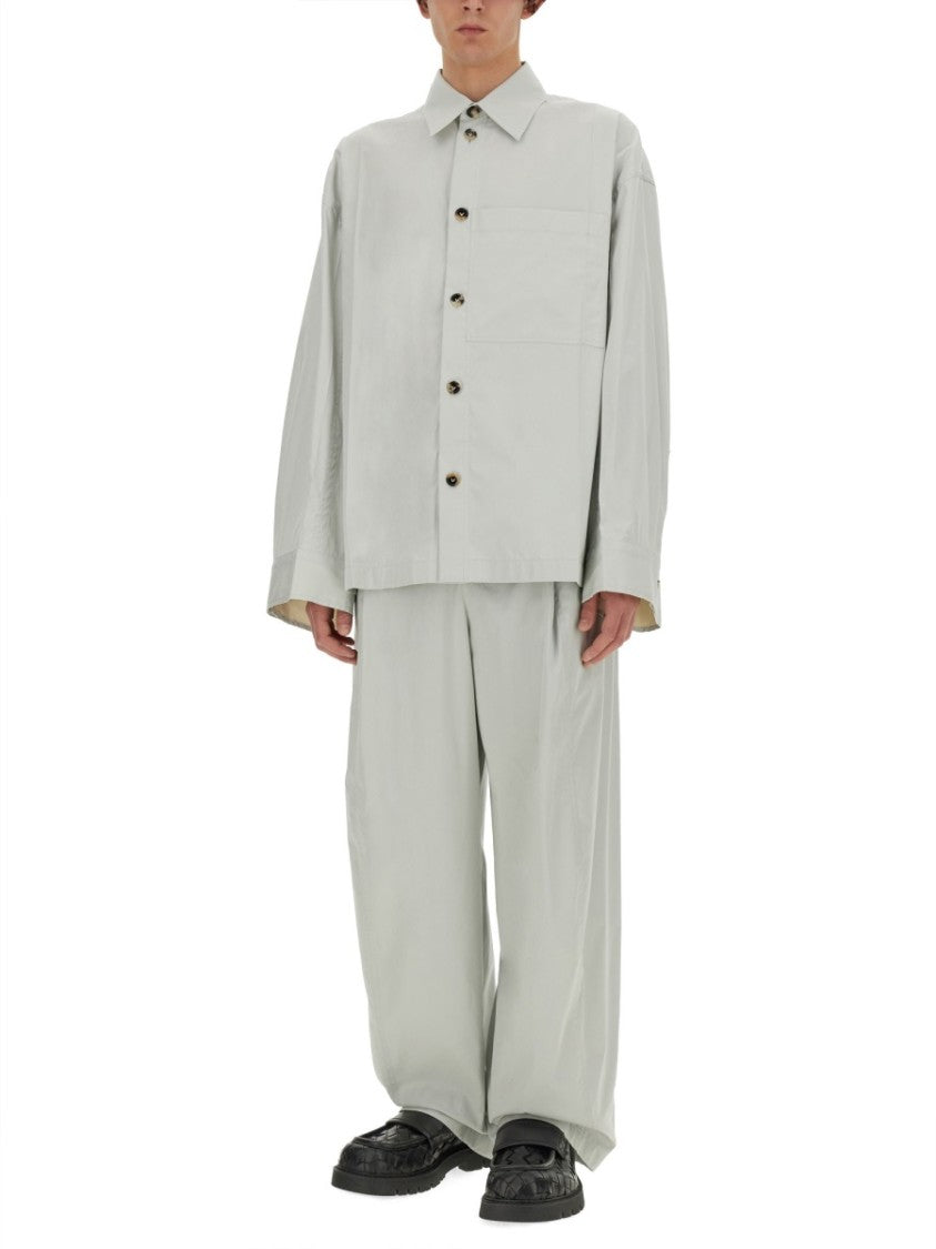 Bottega Veneta Smooth Tailored Cotton Shirt With Pointed Collar