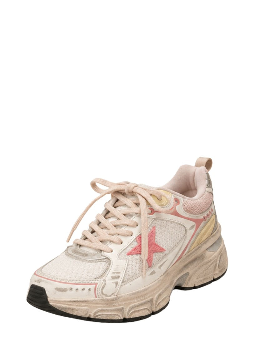 Golden Goose White Mesh Lightstar Sneakers