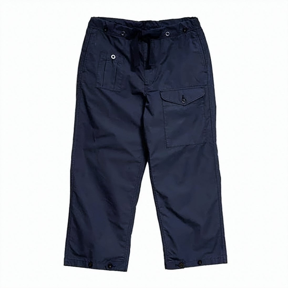 Nigel Cabourn Cropped Straight-Leg Pants With Drawstring Waist