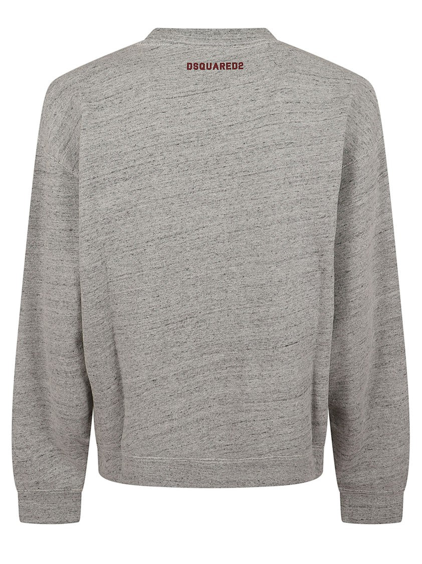 Dsquared2 Varsity-Inspired D2 College Sweatshirt With Embossed Logo