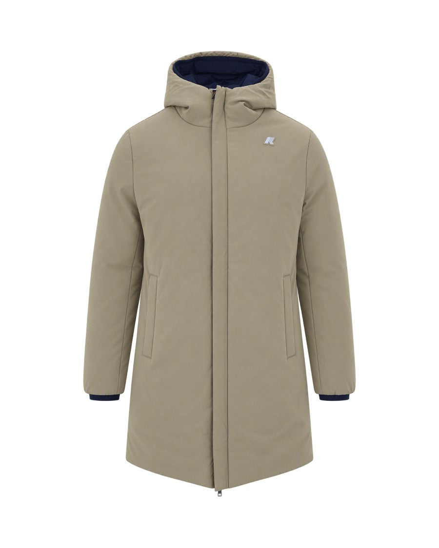 K-Way Reversible Double-Sided Warm Jacket With Adjustable Hood