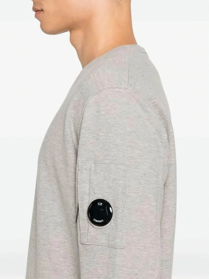 C.P. Company Casual Crewneck Sweatshirt With Distinctive Branding Patch