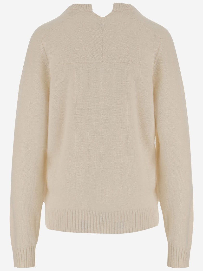 Carven Ivory Cashmere Sweater