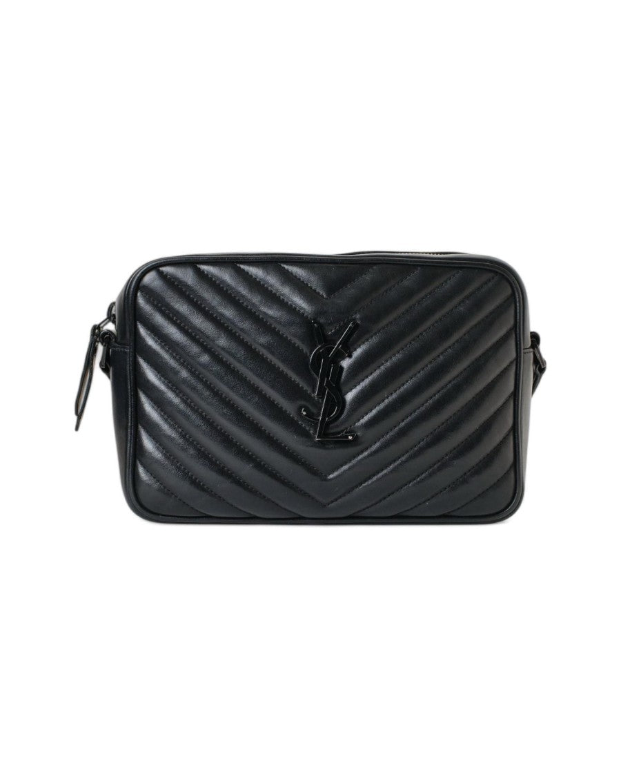 Saint Laurent Quilted Black Leather Camera Bag