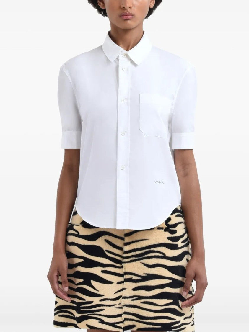 Marni Short-Sleeved Tailored Cotton Shirt