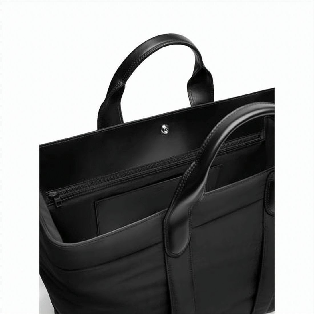 Jacquemus Nylon Tote Bag With Leather Accents And Adjustable Strap