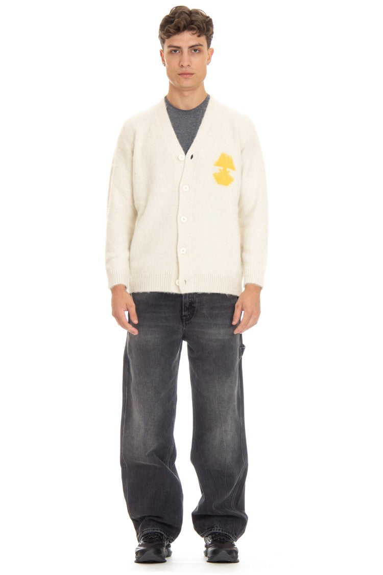 Autry Jacquard Wool-Alpaca Cardigan