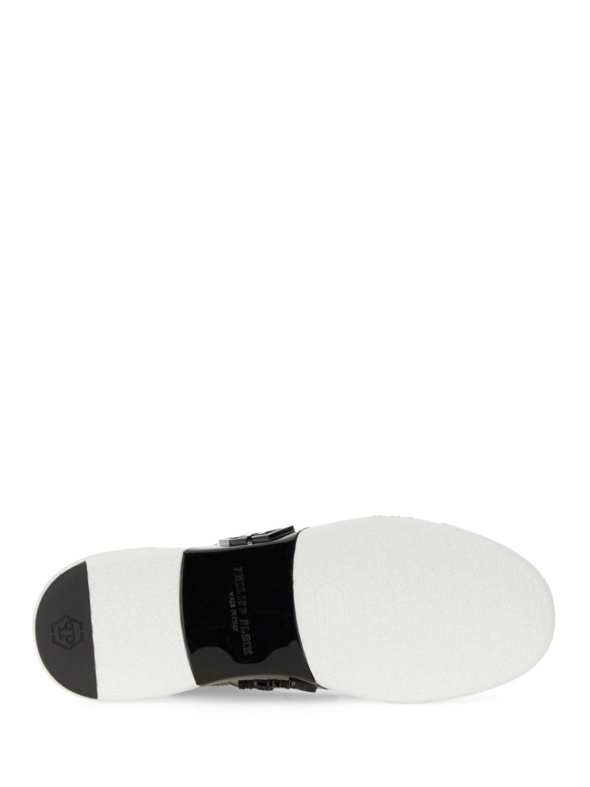 Philipp Plein Black Calf Leather Sneakers