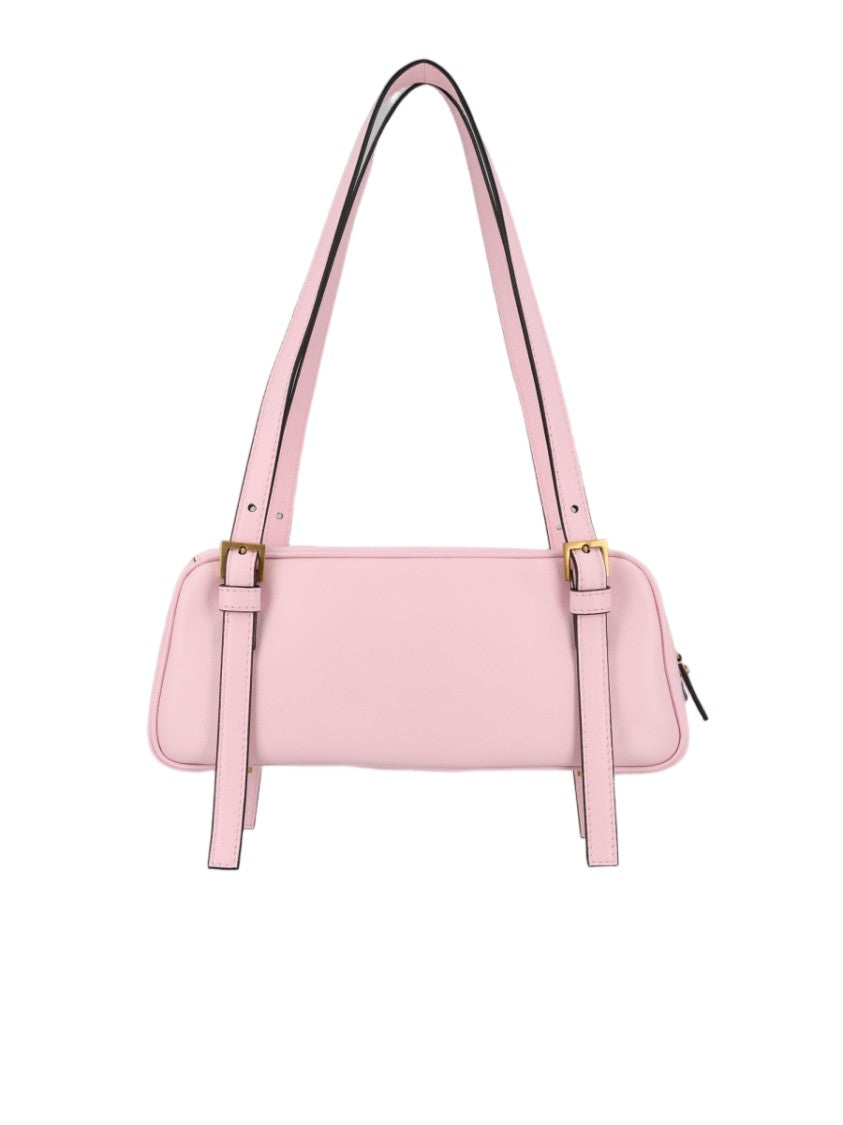 Versace Pink Rectangular Lambskin Shoulder Bag