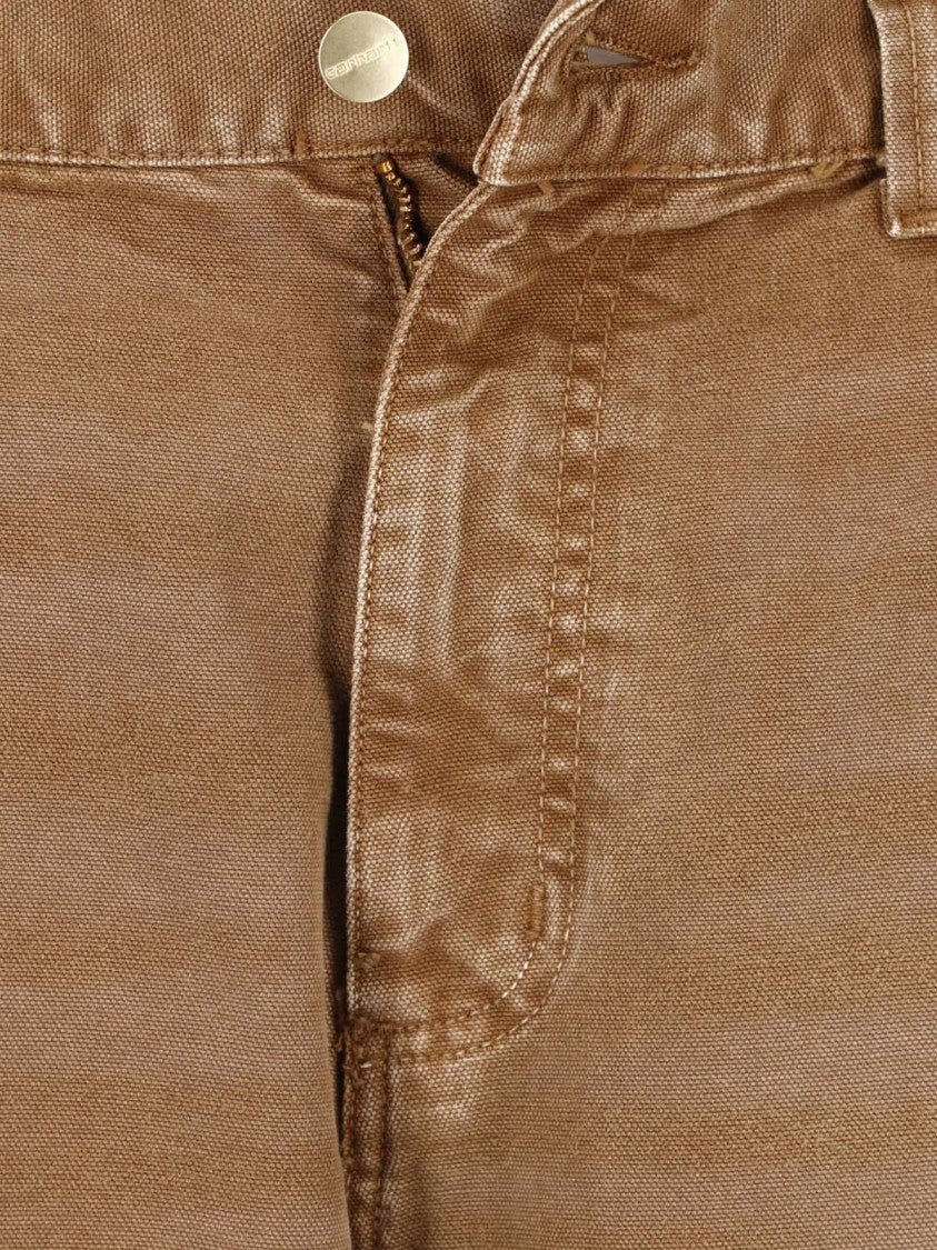Carhartt Wip Brown Og Double Knee Organic Cotton Wide-Leg Pants