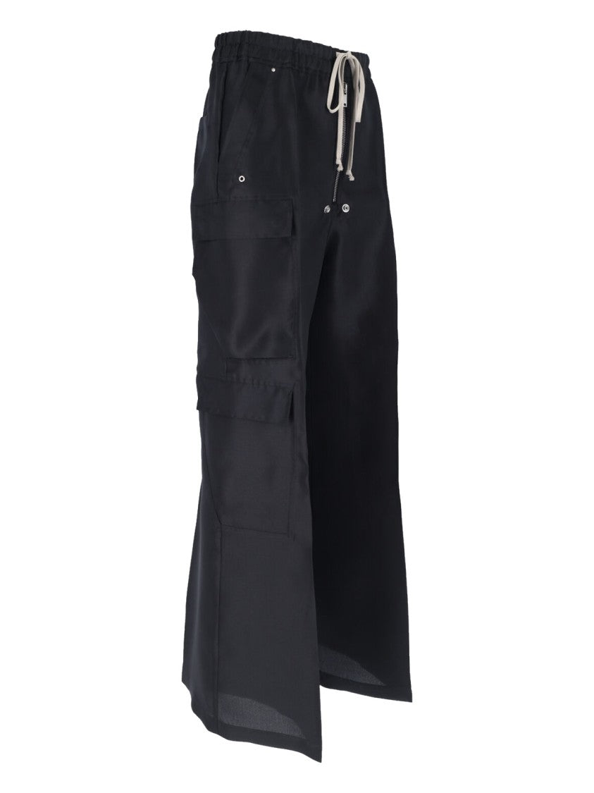 Rick Owens "Cargobelas" Straight-Leg Pants – Black