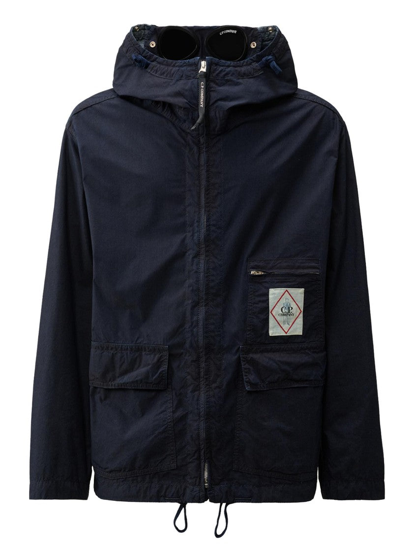 C.P. Company Indigo Blue Jacket With Google Hood