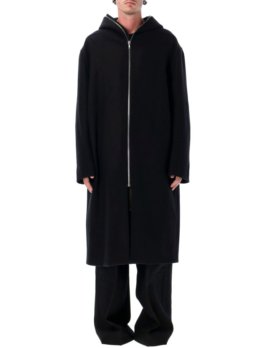 Rick Owens Mlton Wool Gimp Mac Coat