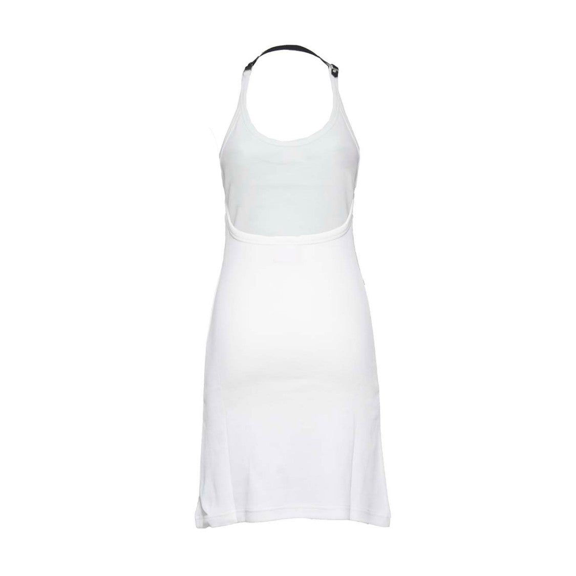 Courrèges Holistic Buckle 90'S White Cotton Short Dress