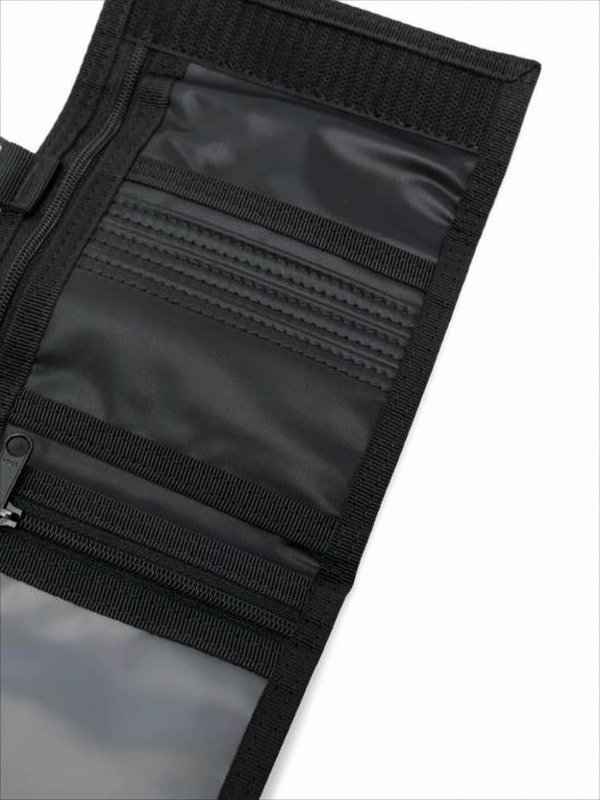 Porter Compact Black Nylon Wallet With Velcro Closure