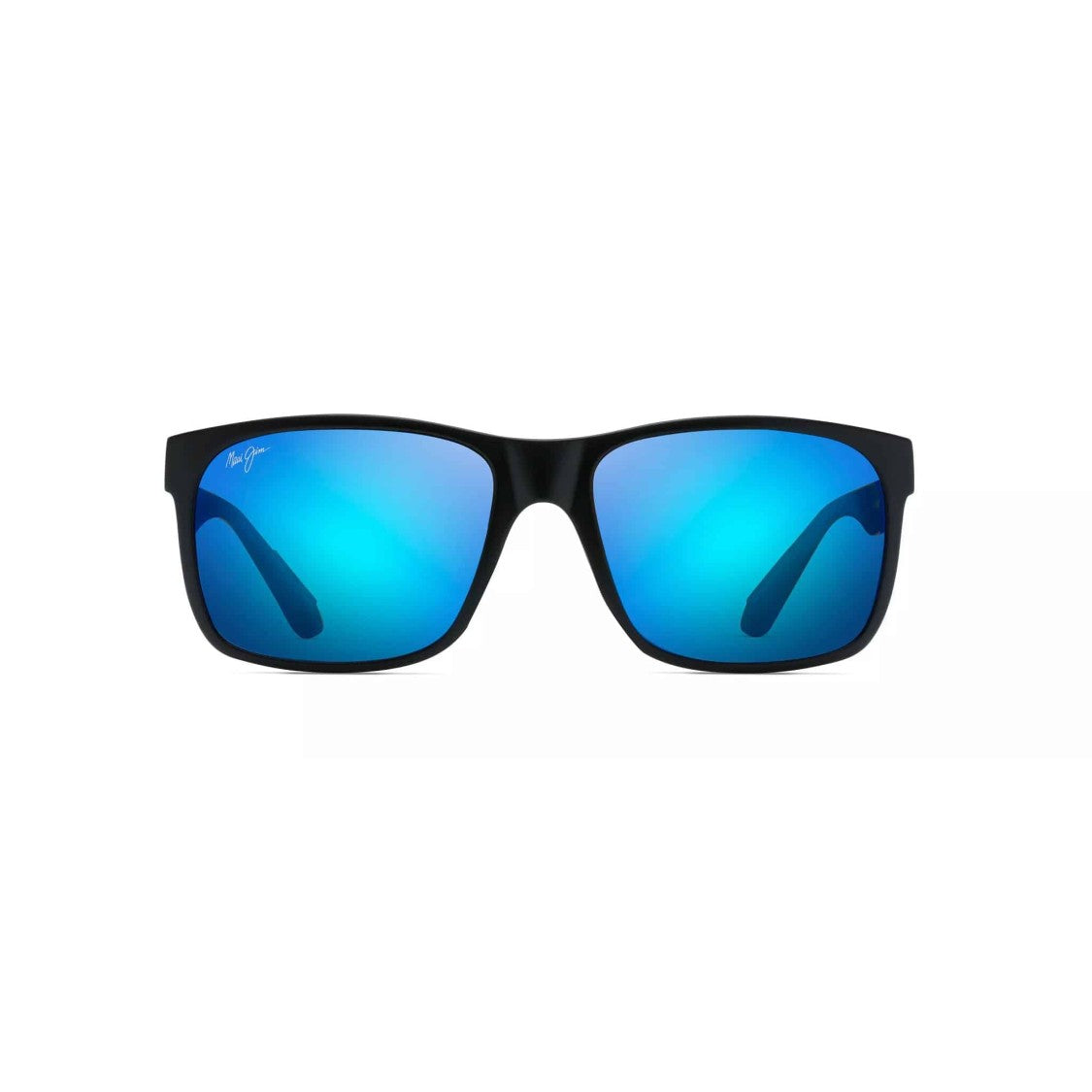 Maui Jim Black Mj0432s Matte Rectangular Sunglasses