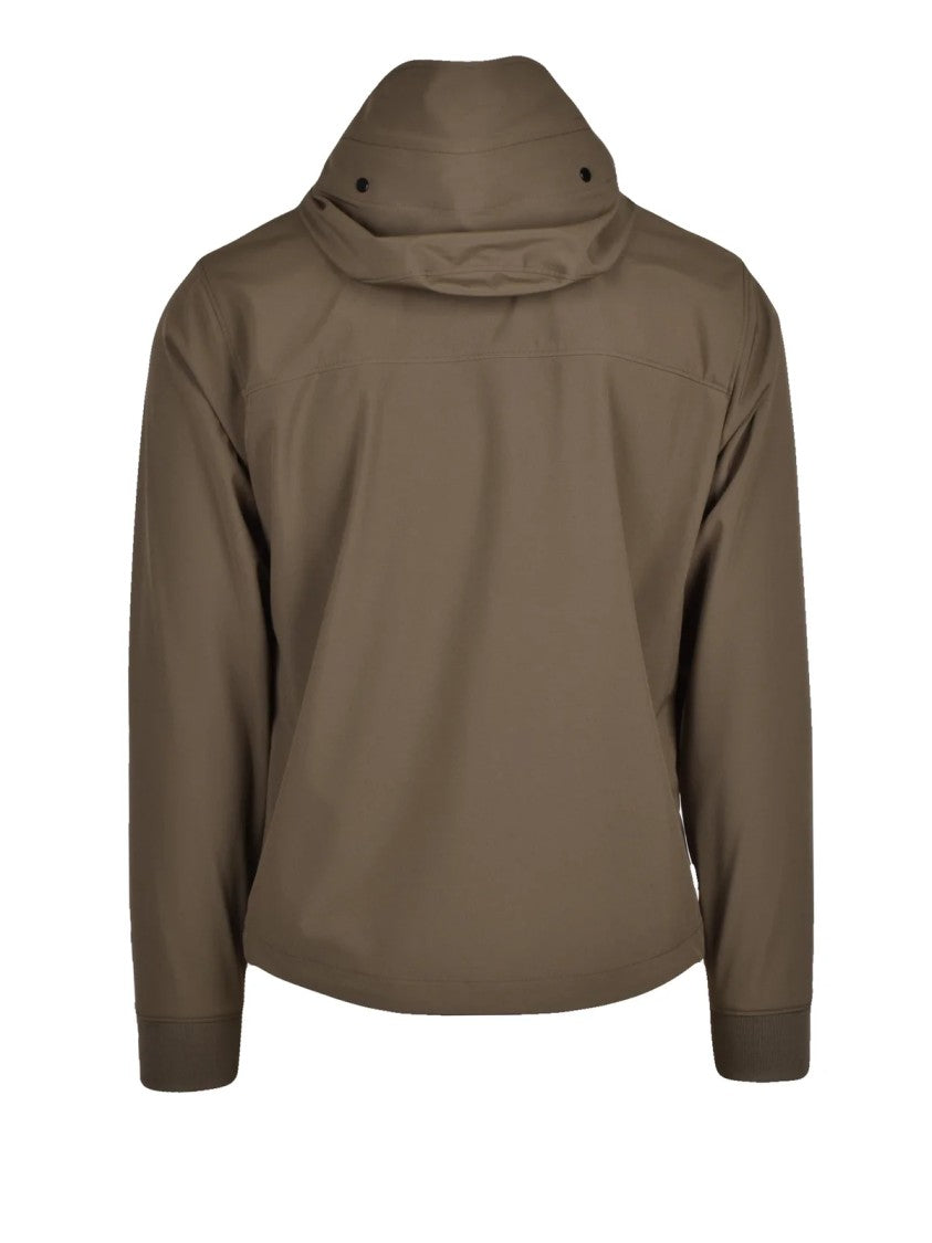 C.P. Company Technical Jacket With Front Zip Closure And Adjustable Hood