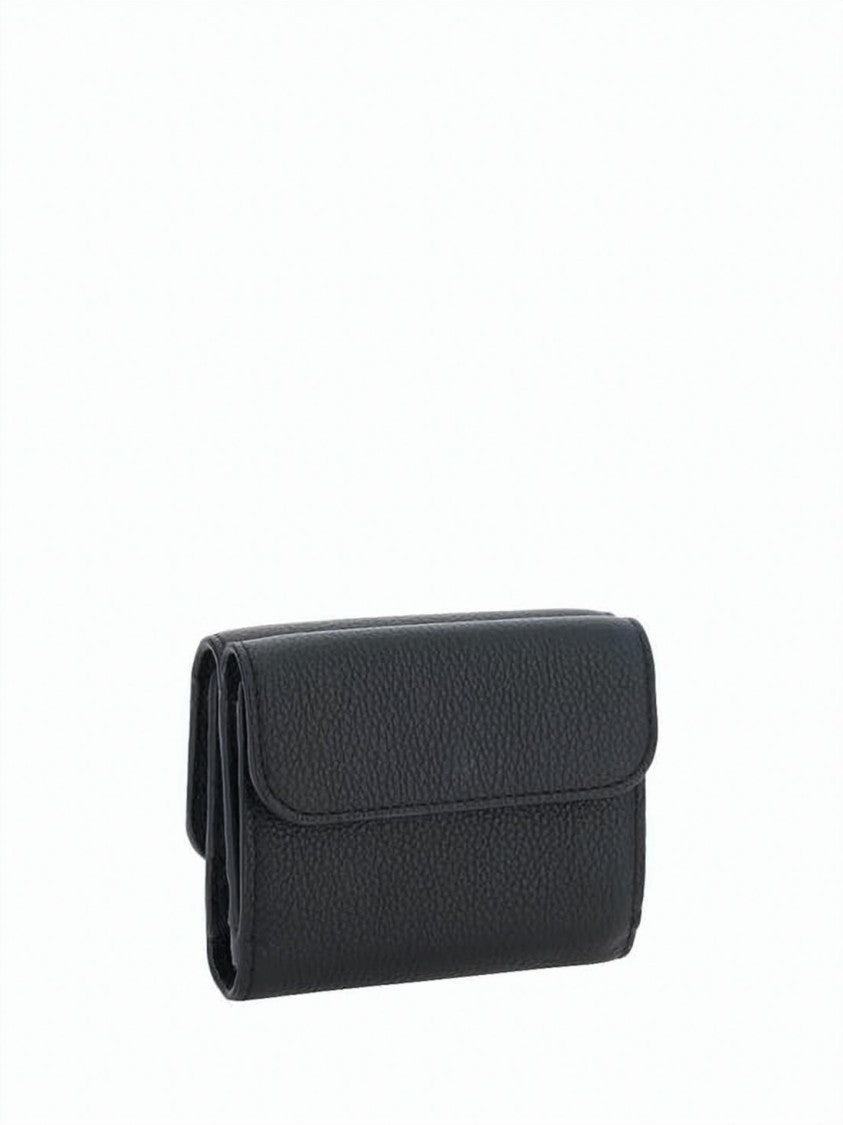 Chloé Compact Rectangular Calf Leather Wallet With Gold-Tone Logo