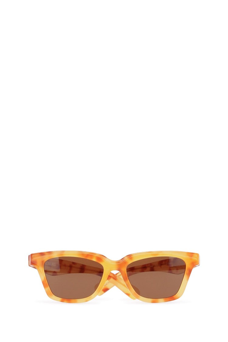 Jacquemus Square Tortoiseshell Sunglasses With Tinted Lenses