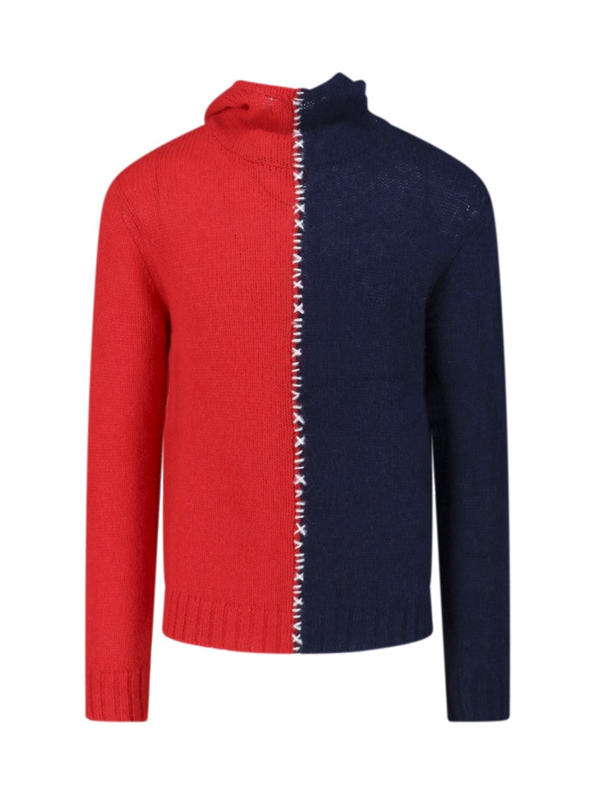 Charles Jeffrey Loverboy Classic Knit Hoodie In Vibrant Red