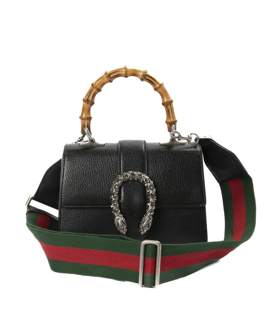 Gucci Dionysus Bamboo Small Shoulder Bag With Swarovski Accents