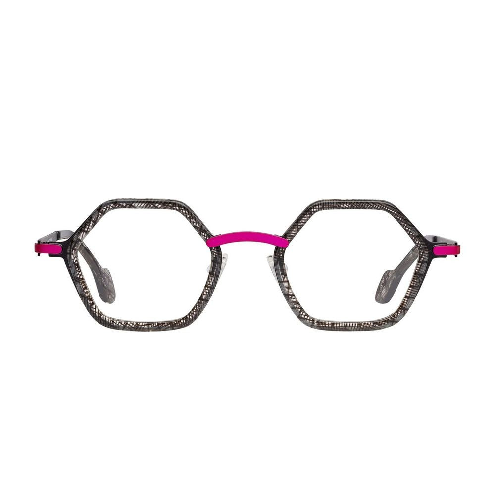 Matttew Gesa Hexagonal Acetate Sunglasses With Titanium Accents