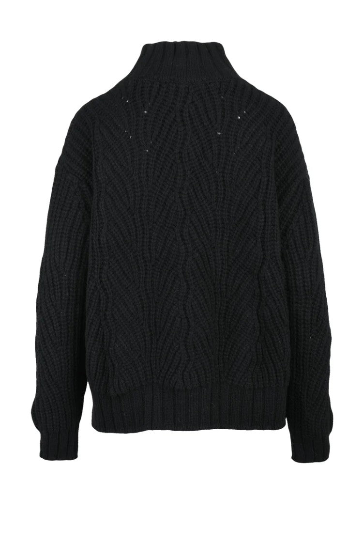 Aragona Turtleneck Sweater - Black