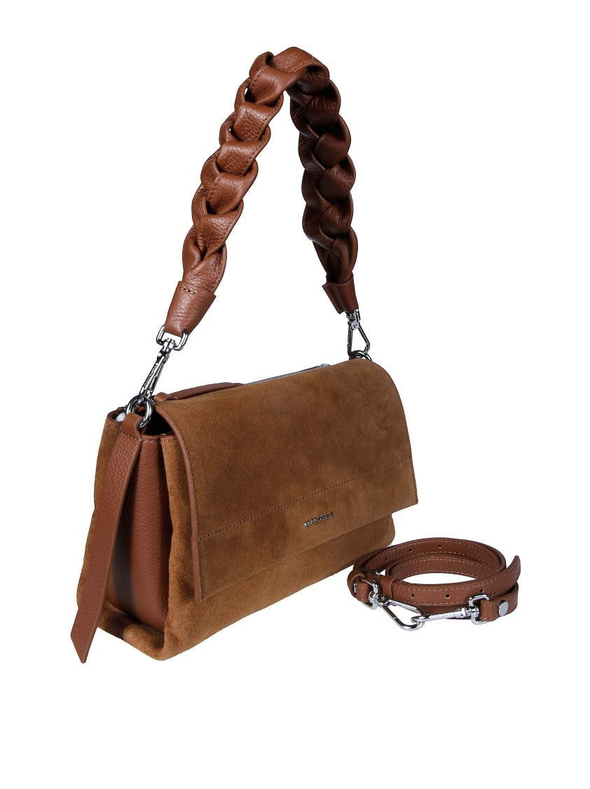 Coccinelle Boheme Suede Rectangular Shoulder Bag