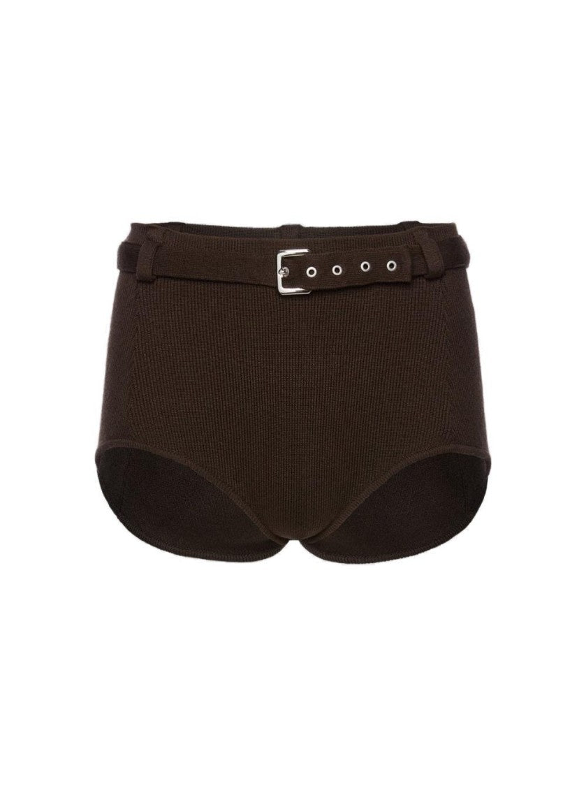 Magda Butrym Knitwear Shorts Brown
