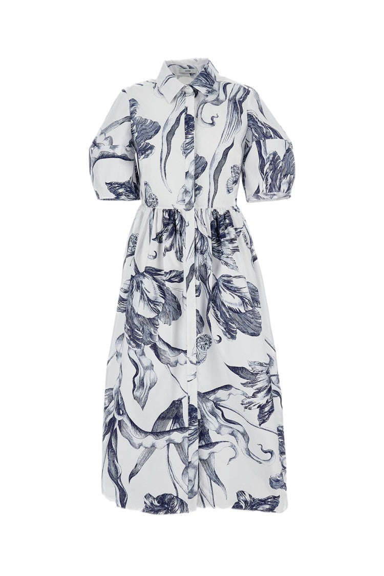 Erdem Midi Short Sleeve Dress