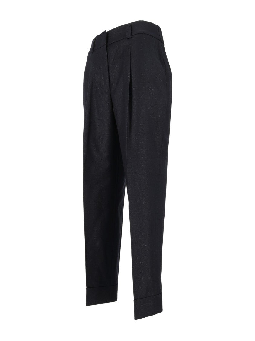 Peserico Tailored Pleated High-Waisted Formal Pants