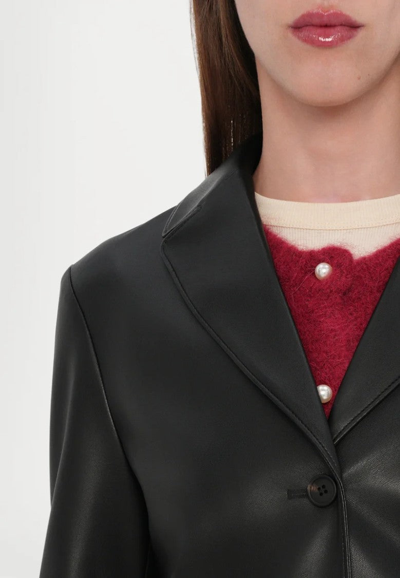 Max Mara Refined Black Tailored Jacket With Notched Lapel