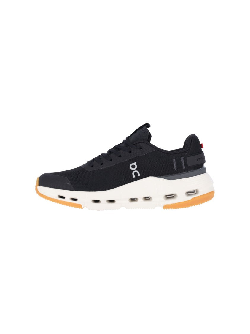 On Black Cloudnova Form 2 Fabric Sneakers