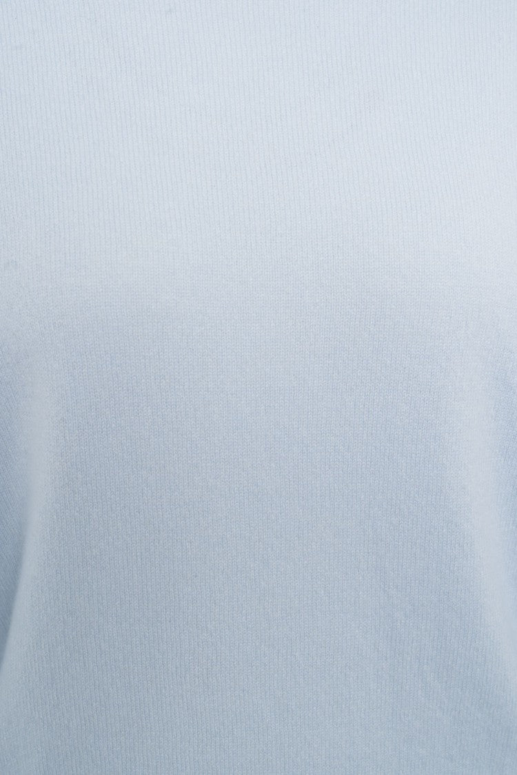 Mvm Turtleneck Cashmere Sweater With Ribbed Detailing