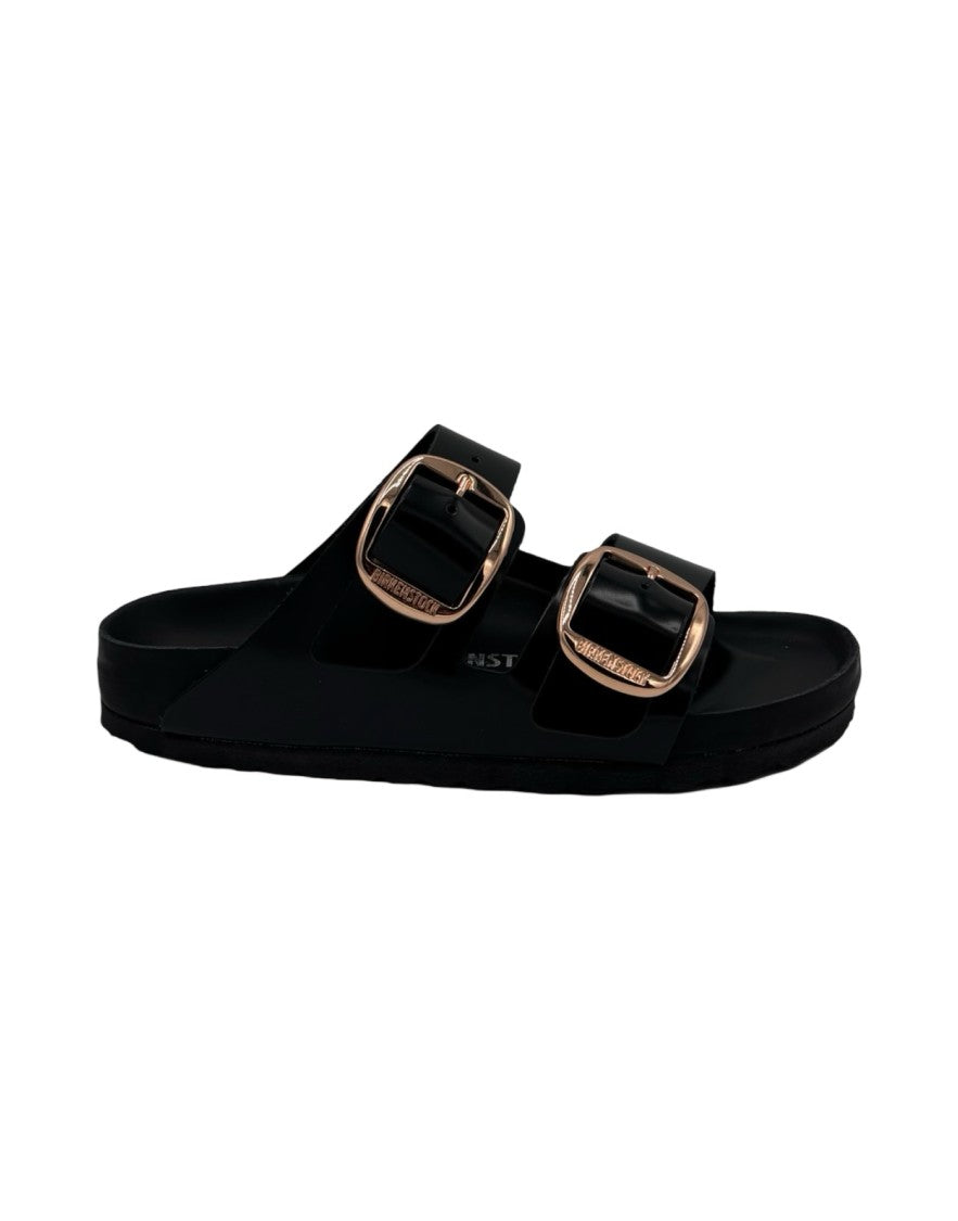 Birkenstock Arizona Big Buckle Exquisite Shine Sandals – Black