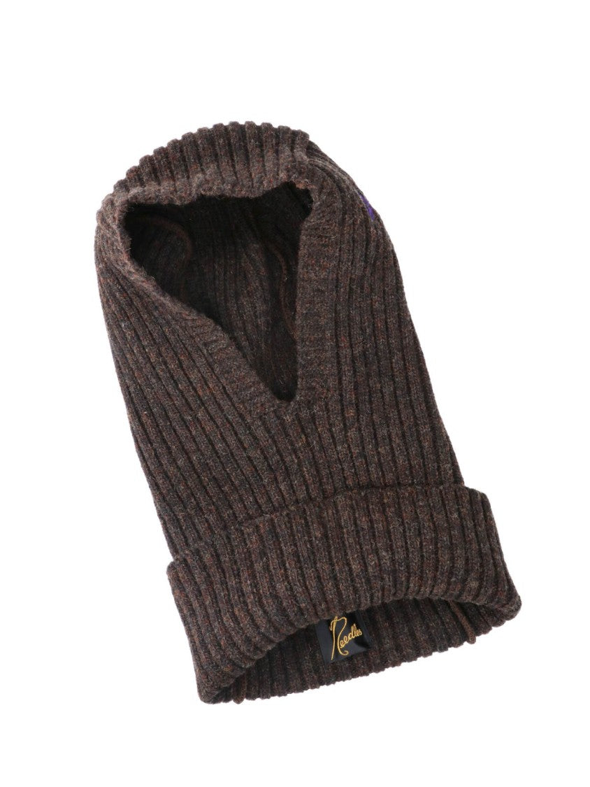 Needles Ribbed Knit Embroidered Bow Hat