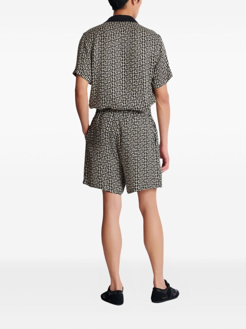 Balmain Silk And Nylon Lightweight Casual Shorts
