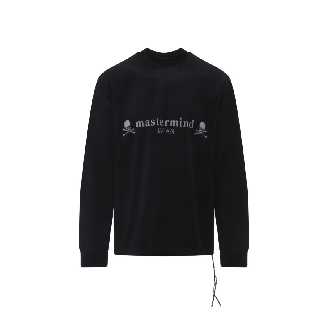 Mastermind Long-Sleeve Black T-Shirt With Graphic Skull Design