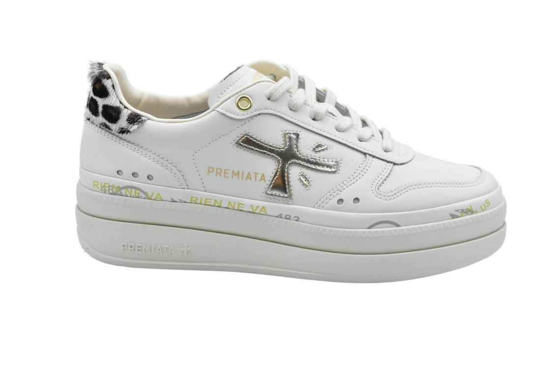 Premiata Low-Top Dual-Layer Platform Sneakers