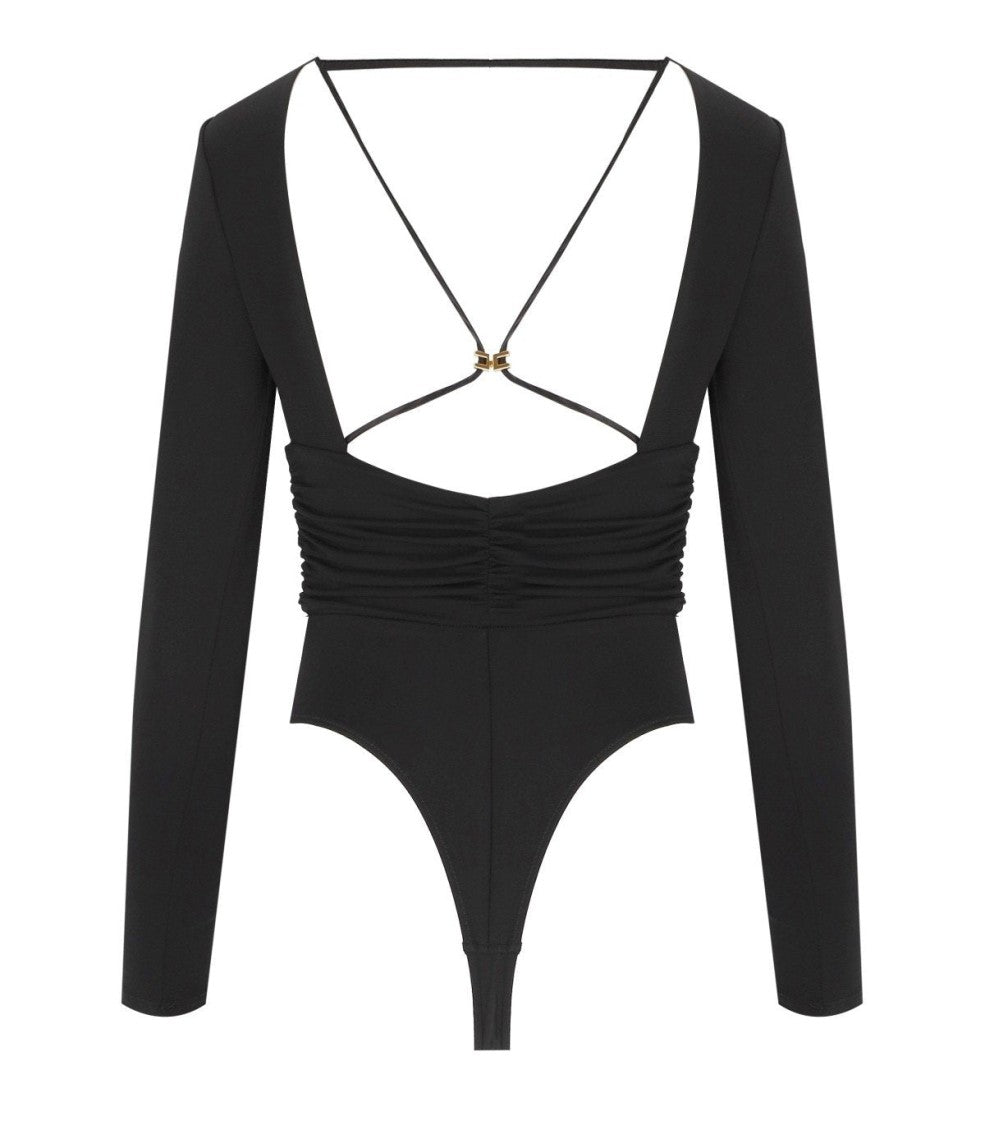 Elisabetta Franchi Black Bodysuit