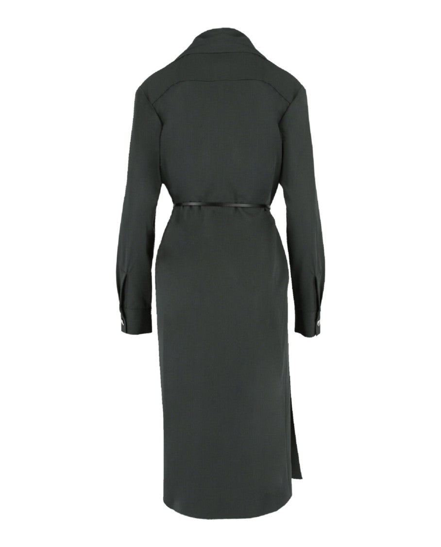 Bottega Veneta Belted Wool Wrap Dress