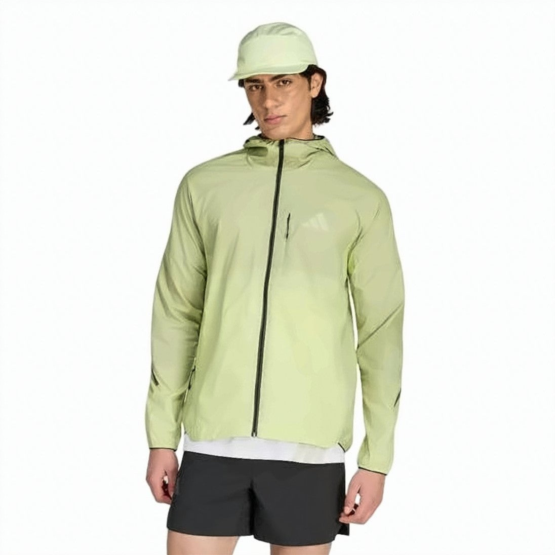 Adidas Green Full-Zip Jacket With Reflective Details