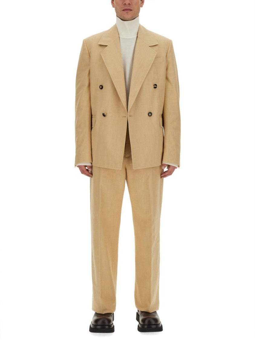 Bottega Veneta High Neck Wool Sweater With Intricate Embroidery