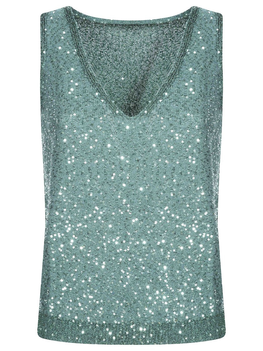 Max Mara Wkdmilord V-Neck Sequin-Embellished Gilet